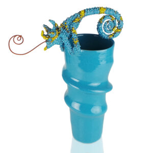 Vaso Camaleonte Azzurro