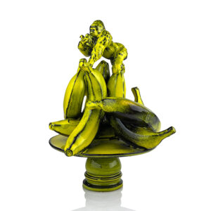 Alzatina  Banane con Scimmia - Giallo