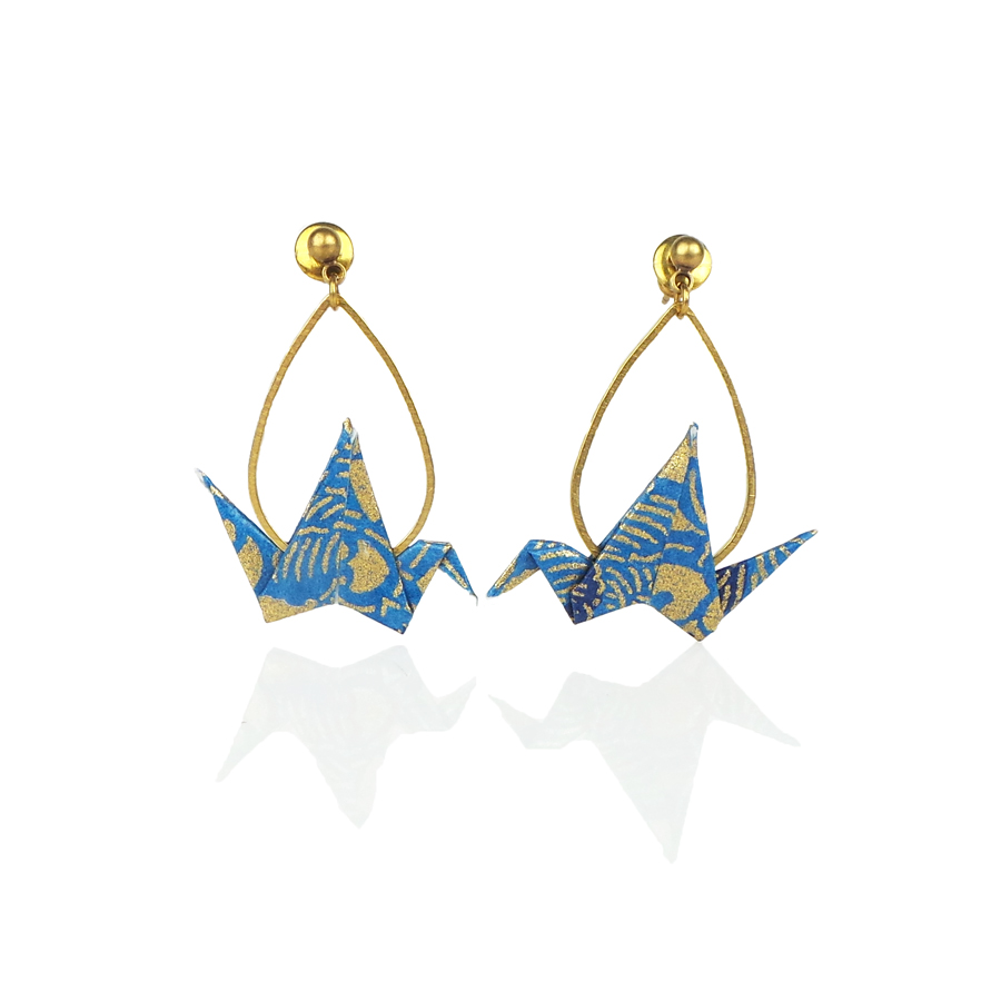 CutieJewelry Orecchini Donna A Ciondolo Gru Origami - Gioielli Significativi In Giapponese - Simbolo Di Fortuna E Longevità - Regalo Idea - 6