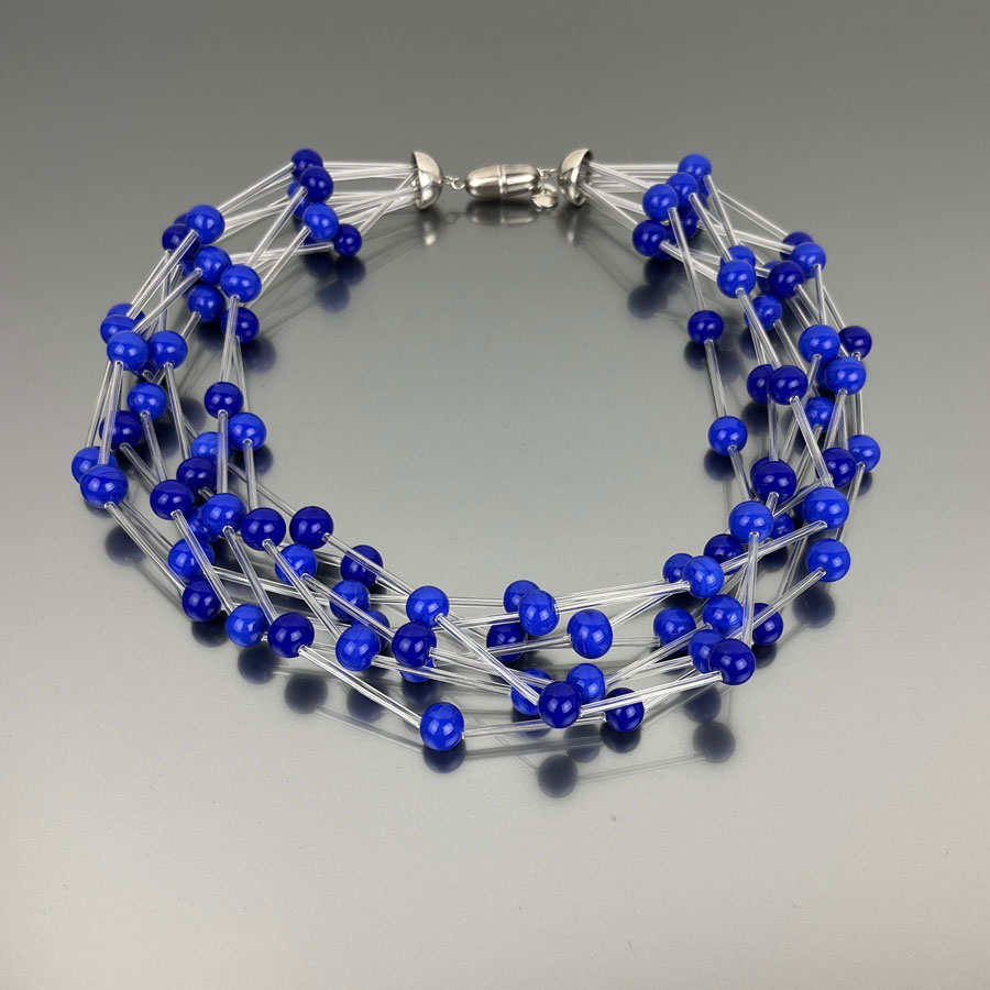 Orecchini Con Perline Blu E Azzurre - Gioielli - Orecchini - Di Or - Foto 13