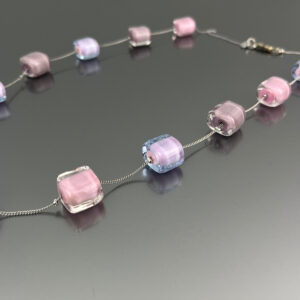 Collana lunga Cubetti in vetro