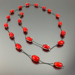 Necklace Versatile long glass