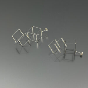 Orecchini Double Cube