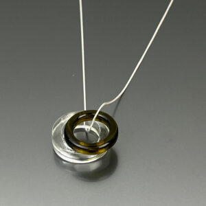 Collana Cerchi in vetro
